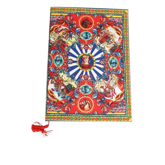 Dolce & Gabbana Multicolor Sicilian Carretto Print Journal  Women's Notebook - Picture 1 of 5